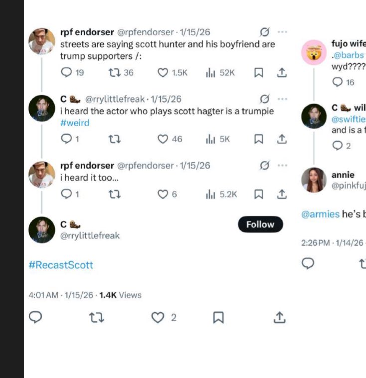 #RecastScottHunter #ScottHunterTrumpSupporter