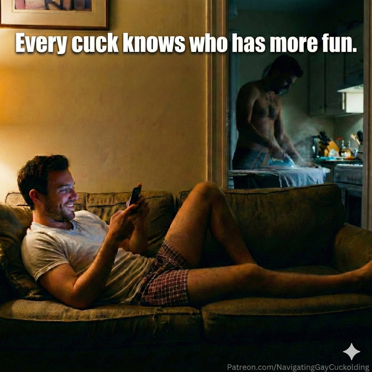 It's sunday. Cucks know what that means: He has the fun. You have a mission.

This Sunday's Cuck Task is live—an ego-check for those who know their place in #gaycuckolding. 

And want to become a truly devoted #gaycuck.

The task? 👇