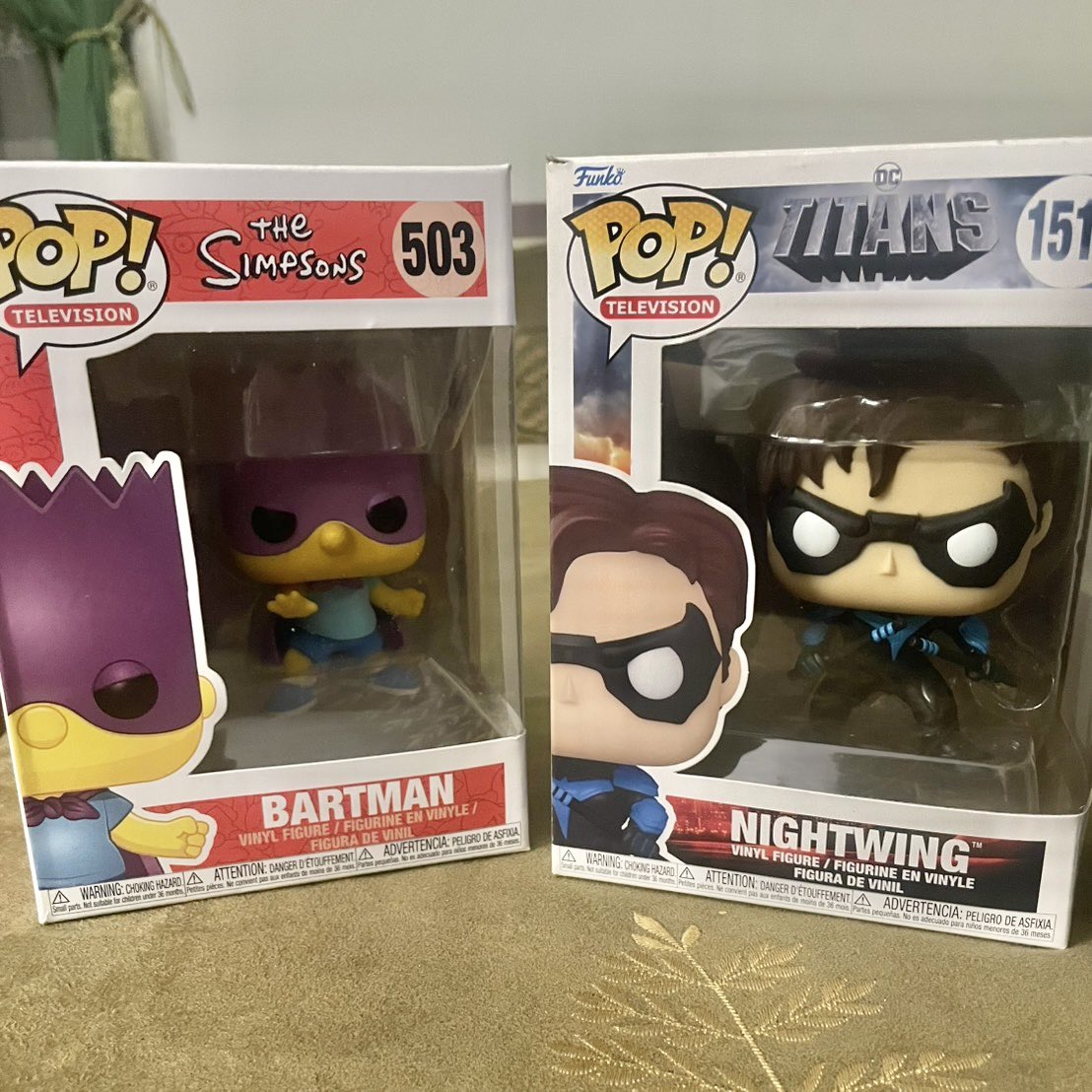 wts funko pop nightwing &amp; bartman

bartman ; 120k
nightwing : 210k

take both ; 300k

📍 bandung, ina.
