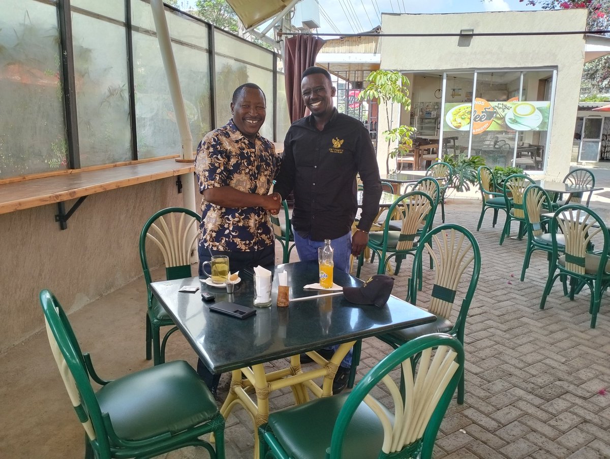 officialteamck7's tweet photo. Today our Incoming Kikuyu MP @ClarenceKaguora (CK7) was invited for a meeting by Hon. Peter Mwathi, former Limuru MP & @DcpPartyKenya National Deputy Chairman.
Hon. Mwathi endorsed Clarence as the Incoming Kikuyu MP.
#YouthLeadership
#yeswecan
#DCPParty
#politics https://t.co/2vbiVuPHcB