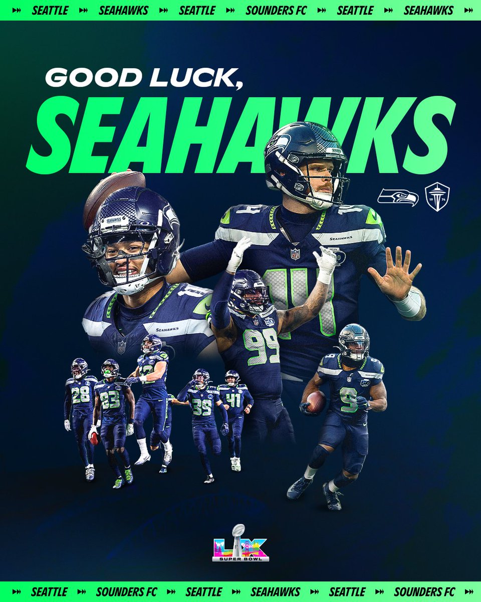 SoundersFC's tweet photo. 🗣️ SEAAAAAAAAAAA

BRING IT HOME, HAWKS! 💚💙 https://t.co/1WroeXBexD