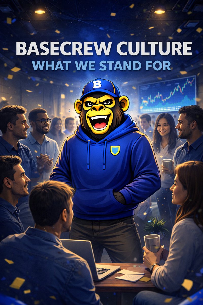 CrewOnBase's tweet image. 🟦 BaseCrew Culture: What We Stand For

BaseCrew was never meant to just be another ticker on a chart. From the start, the focus has been simple, build a space where people actually want to stay, not just trade in and out of.

No forced hype.
No fake promises.
No pressure…