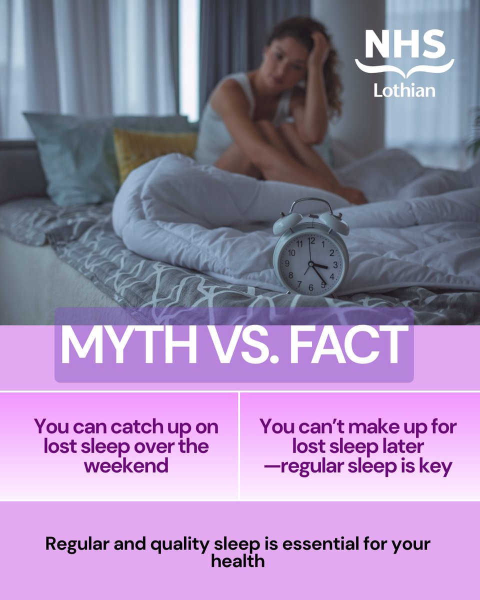 NHS_Lothian's tweet image. Get your sound sleep tonight!
#NHSLothian #MythvsFact