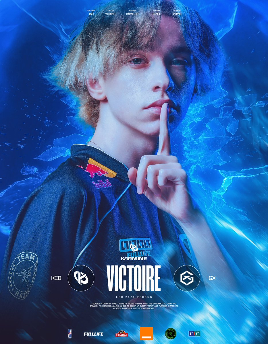 KarmineCorp's tweet image. ILS L’ONT FAIT POUR LEUR DERNIER MATCH LES MONSTRES !! !#KCBWIN

Envoyez tout votre soutien à nos joueurs qu’on retrouvera en LFL !! 💙