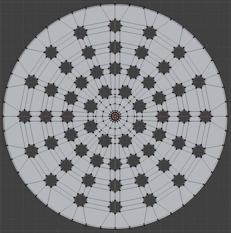 pfadesign's tweet photo. Placa redonda com furos - Topologia somente quads

Depois de ficar 2 dias tentando várias formas de fazer esse objeto com malha quad (faces de 4 lados), essa foi uma das opções menos complicada (em breve tutorial no meu canal YouTube).

#blender #blendertutorial #topologia3d https://t.co/w242BlxMHs