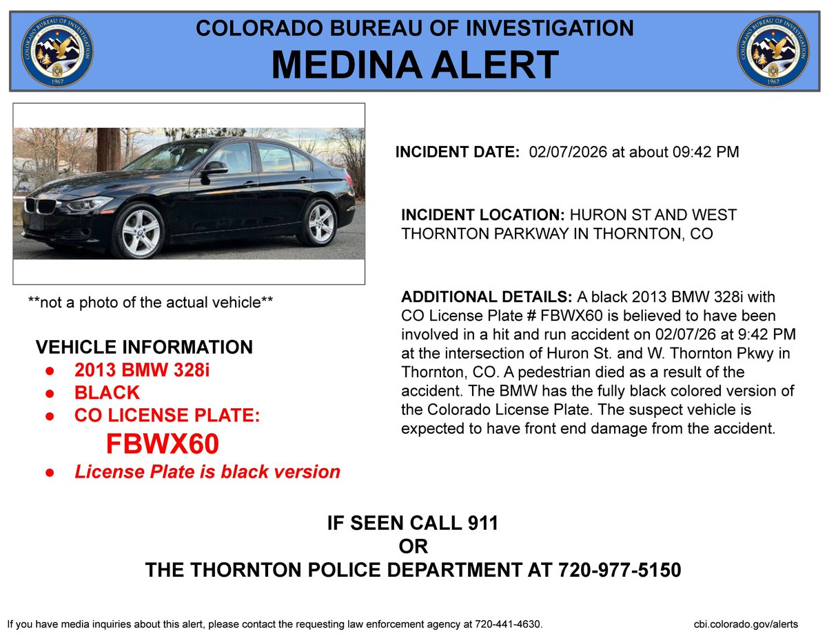 Thornton Police Dept tweet media