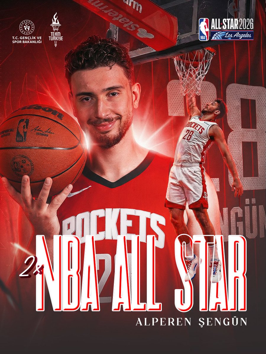 Alperen Şengün, üst üste ikinci kez NBA All-Star!🇹🇷👏🏻