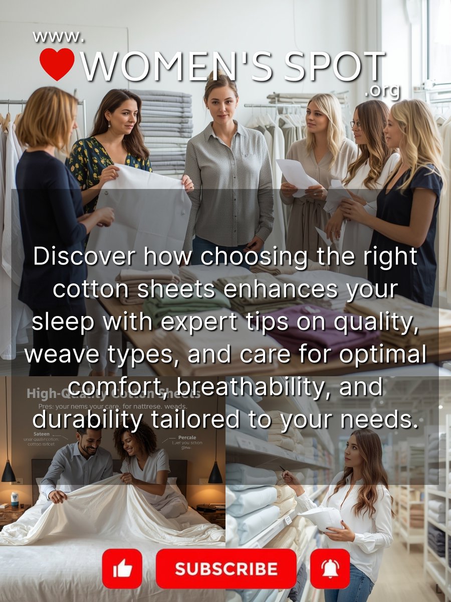 Womens_Spot's tweet image. Learn more: womensspot.org/life/top-cotto…

#CottonSheets #SleepWellness #BeddingTips #WomensHealth #ComfortMatters