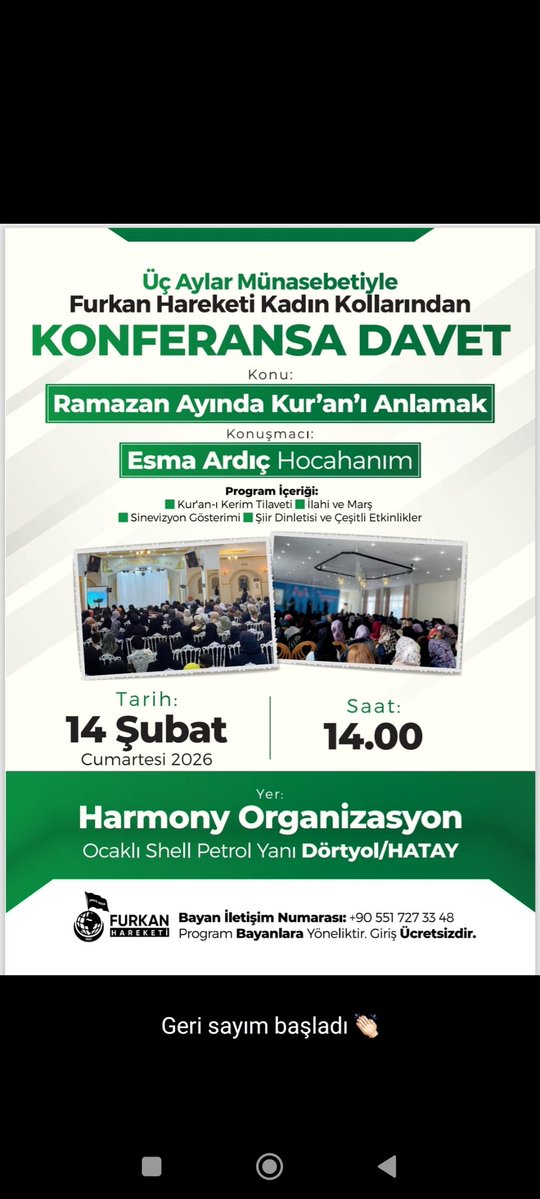 Geri sayım başladı