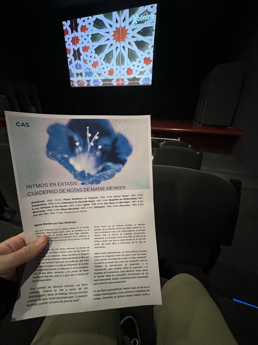 Willhem2's tweet image. #MarieMenken en 16mm en @xcentric_cccb