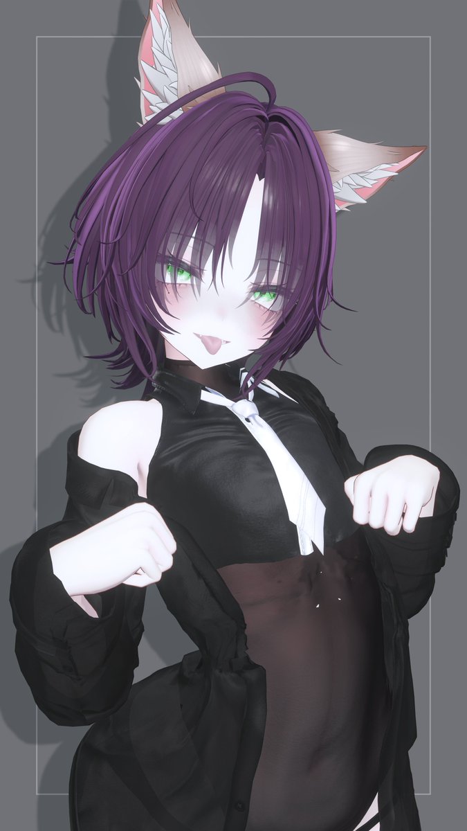 一人称が『僕』っぽい娘 wip💜

めっちゃ顔が良すぎるんだ(心の声

あ、おはこんっ！🦊✨

#VRChat #Milltina3D