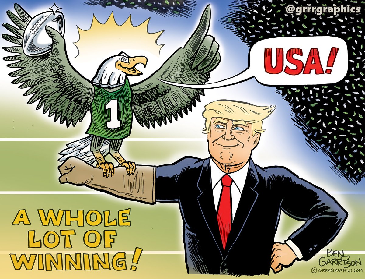 GrrrGraphics's tweet photo. Since it's Super Bowl Sunday- let's take a look back at previous Ben Garrison football cartoons!
Thread! ๐งต
Football- NFL- Super Bowl commercials- Super Bowl ads- Bad Bunny- Halftime- Halftime show- Patriots -Seahawks- Halftime show boycott
Super Bowl 2025 Eagles win https://t.co/29Qq5PBwI5