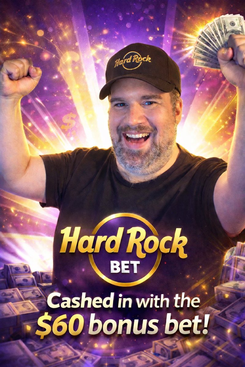 That $60 bonus is already parlayed in my head. #HardRockBet