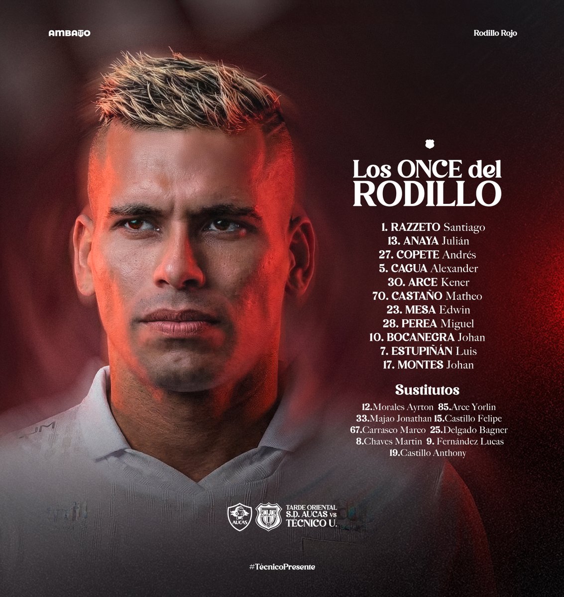 TecnicoUOficial's tweet photo. ¡𝑬𝒍 1️⃣1️⃣ 𝒅𝒆𝒍 𝑹𝒐𝒅𝒊𝒍𝒍𝒐!🔥🔴⚪️
#TecnicoPresente https://t.co/YsZtM1cQ0y