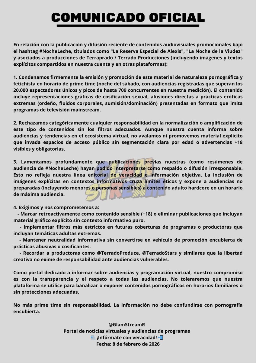 GlamStream tweet media