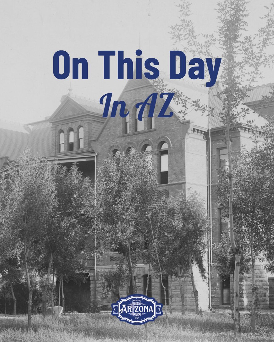 On This Day in 1886 – With 33 students and a single building, Tempe Normal School opened and started a legacy that continues to shape Arizona today. 

Photo sourced from the Arizona Historical Society.