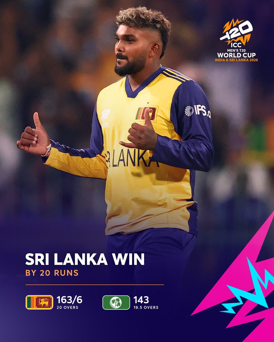 Spinners control proceedings as Sri Lanka seal their #T20WorldCup opener in Colombo.