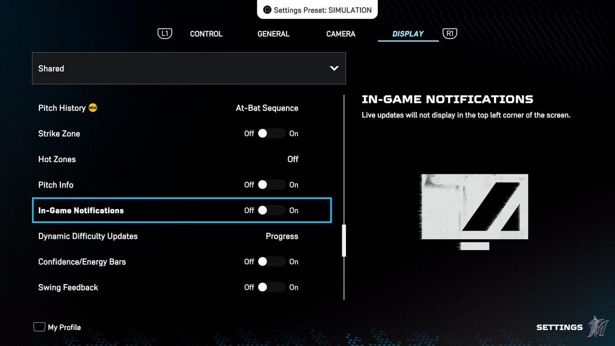 All of a sudden you have a learning curve again with everything:

- Pitch speed
- Infield errors
- Visual aids you DONT NEED and takes away from the immersion, etc.
