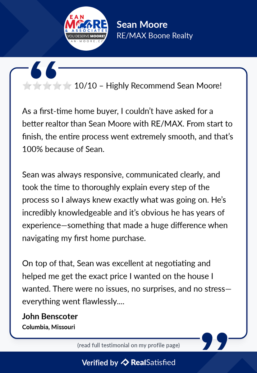 SeanWMoore's tweet photo. #YouDeserveMoore #GetMoore #MooreThanHouses https://t.co/CdbKATsAFT via @realsatisfied https://t.co/MVNcGN1Xck
