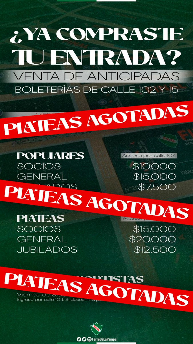 lmdeportiva.com.ar/un-paso-mas/
<a href="/FerroDeLaPampa/">Ferro Carril Oeste</a> va por otra final que lo lleve más cerca de su vuelta al <a href="/FederalAoficial/">Torneo Federal A</a> con plateas agotadas