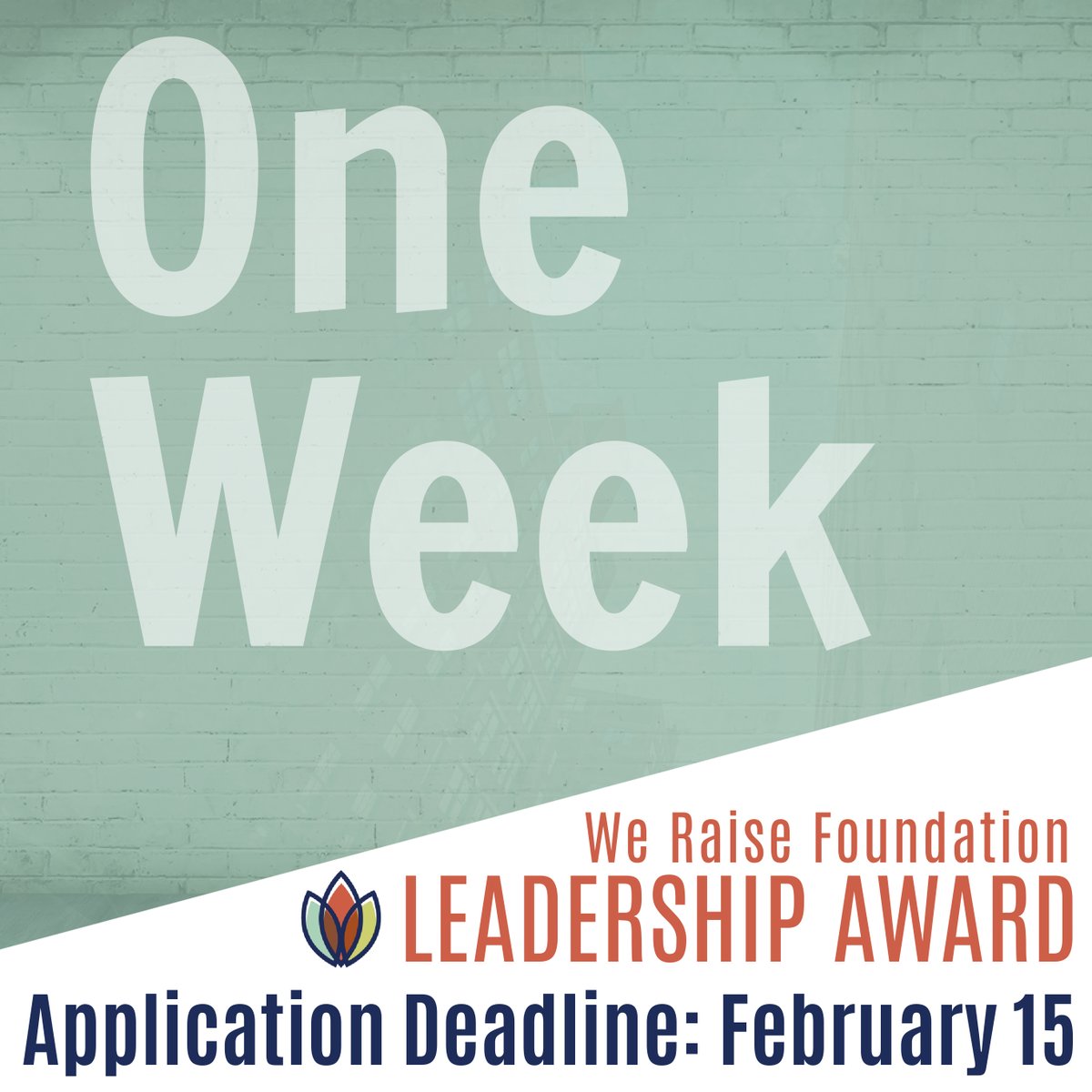 ⏰ 1 WEEK LEFT! Emerging Christian Leaders – apply for our $15,000 grant to grow your leadership and launch new programs in under-resourced communities.

💡 Apply by Feb 15 → weraise.org/emergingleader…

#EmergingLeaders #FaithInAction #GrantOpportunity