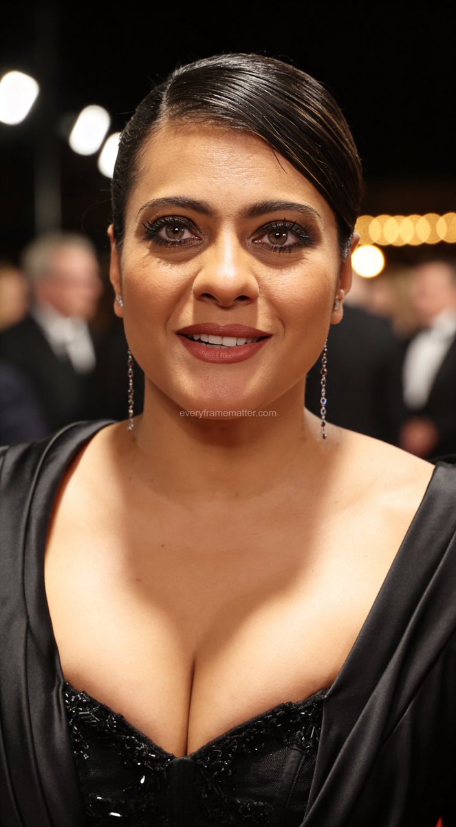 everyframer's tweet image. Kajol is absolutely 🔥🔥 slaying in that black look, 4K UHD perfection, queen energy 👑✨💅 #Kajol #Bollywood #SlayageOnAnotherLevel 😍🖤🚀