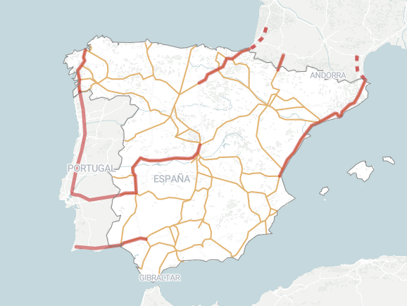 andreucanals's tweet photo. El nou mapa de vies prioritàries segons la UE (2028-2034):

➡️Països Catalans connectats amb Europa.

➡️Euskadi connectat amb Europa.

➡️Madrid, només connectada amb Portugal.

A Madrid cada cop li costarà més sostenir la gran farsa d'Espanya. https://t.co/fwfPICQN1O