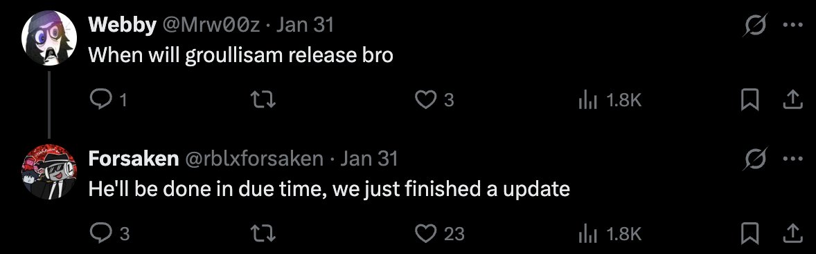 Forsaken News tweet media