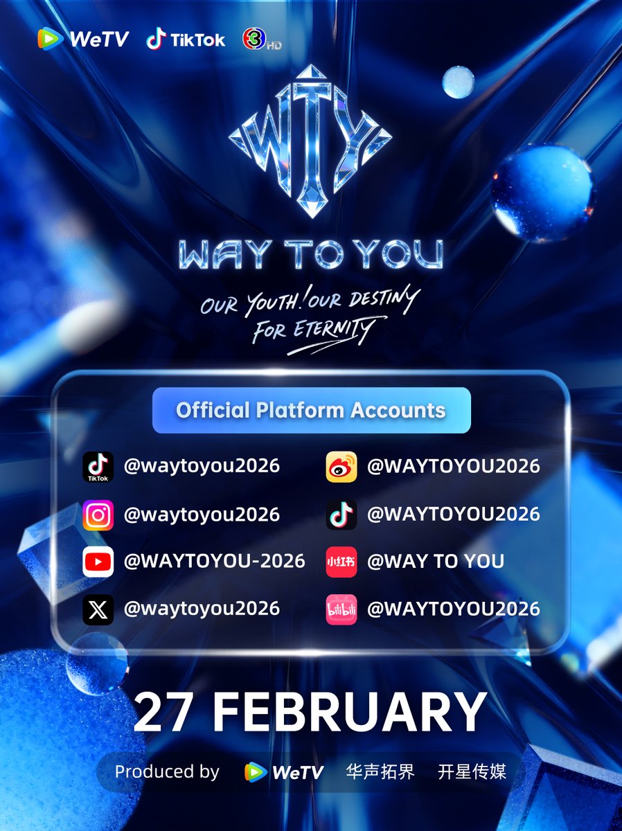 waytoyou2026's tweet photo. เชื่อมต่อถึงกันผ่าน 8 ช่องทางโซเชียลมีเดีย! มาร่วมส่งพลังให้เยาวชนที่คุณเชียร์กันเถอะ!
#WAYTOYOU #realityshow https://t.co/RqdPgL3hfv