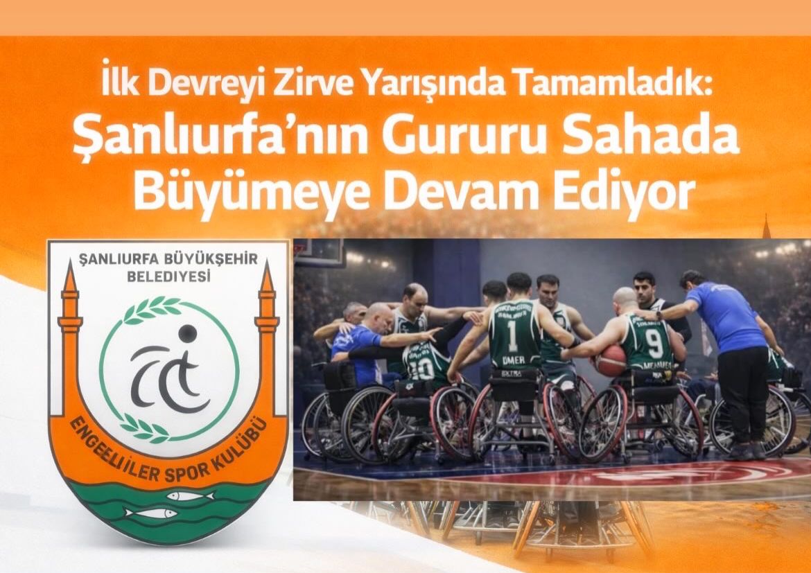 Şanlıurfa Büyükşehir Belediyesi Engelliler Spor Kulübü, Tekerlekli Sandalye Basketbol Süper Ligi ilk devresini istikrarlı performansı ve mücadele gücüyle üst sıralarda tamamlayarak Şanlıurfa’yı başarıyla temsil etmiştir.

suesk.org/haber-Ilk-devr…