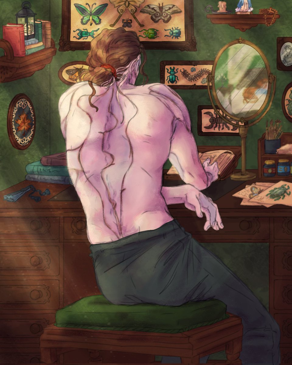 #Frankenstein sunlight 

(#Frankenstein2025, the creature, elizabeth lavenza harlander)