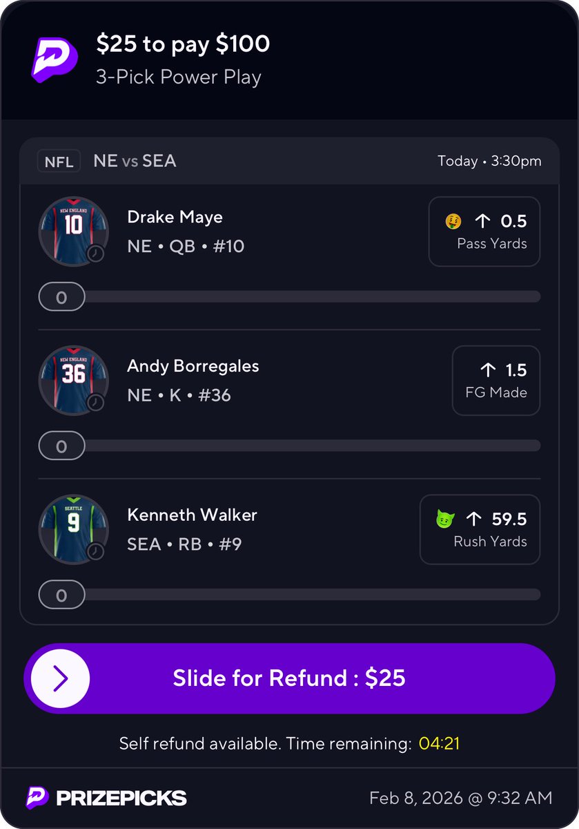 heemsports1's tweet image. DRAKE MAYE FREE SQUARE THREE MAN 🏈 

Last NFL slip of the year, let’s end with a BANG! 💥

I expect this to be a very low scoring competitive game…

❤️IF YOUR CASHING WITH ME

Get access to ALL my SB picks⤵️
discord.gg/wqUWc7Z5S

#GamblingX #GamblingTwitter #NFLPicks #NFL