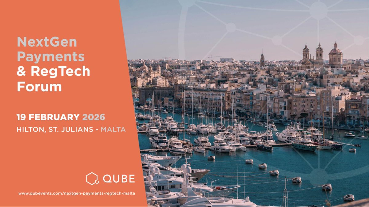 FinTechBoostUP's tweet photo. 🚀 Excited to announce our Media Partnership with @QUBEEvents for the NextGen Payments &amp; RegTech Forum – Malta on 19 Feb 2026 at Hilton St Julian’s!
🎟️ Book now with 10% off using code qube10 → Register &amp; Agenda
📧 info@qubevents.com
#qubevents #Fintech #NPF #Payments #Regtech https://t.co/ouFa6vI4Cb