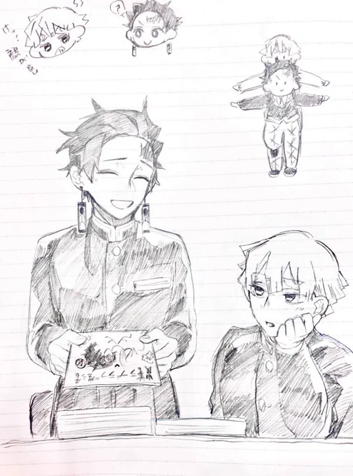 🎴⚡️
会場で描いた謎シチュの落書き 