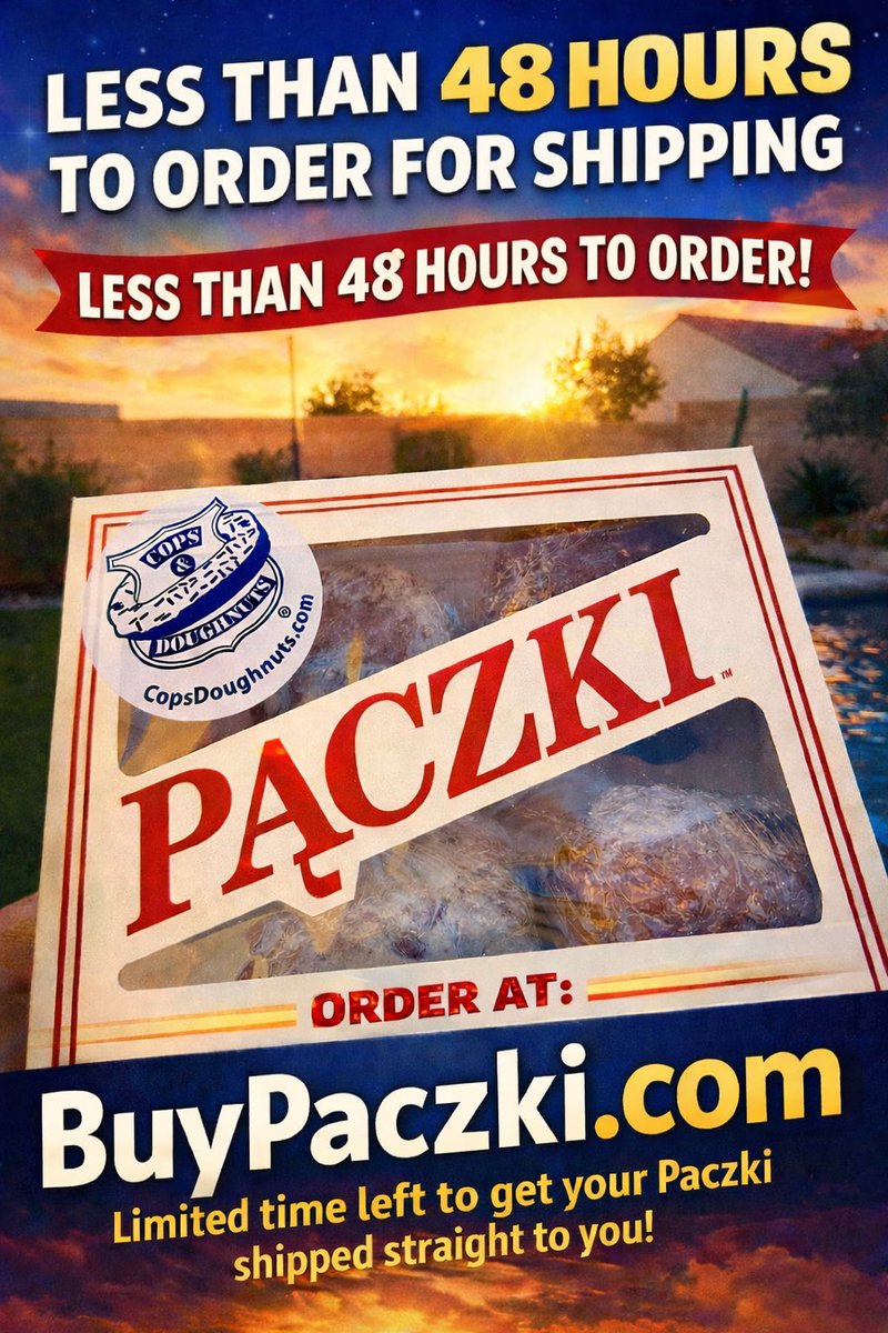 Nationwide ordering is winding down. Place your orders NOW at BuyPaczki.com Please share this post as several miss out each year and we need to spread the word !!
￼#traditionalpolishpaczki
#paczki
#fattuesday
#realcopsrealdoughnuts