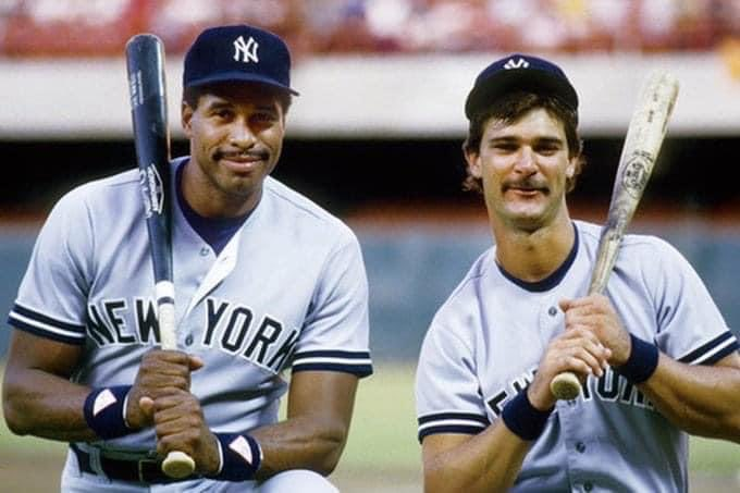 BBGreatMoments's tweet photo. Dave Winfield and Don Mattingly. https://t.co/f643Q6rUcg