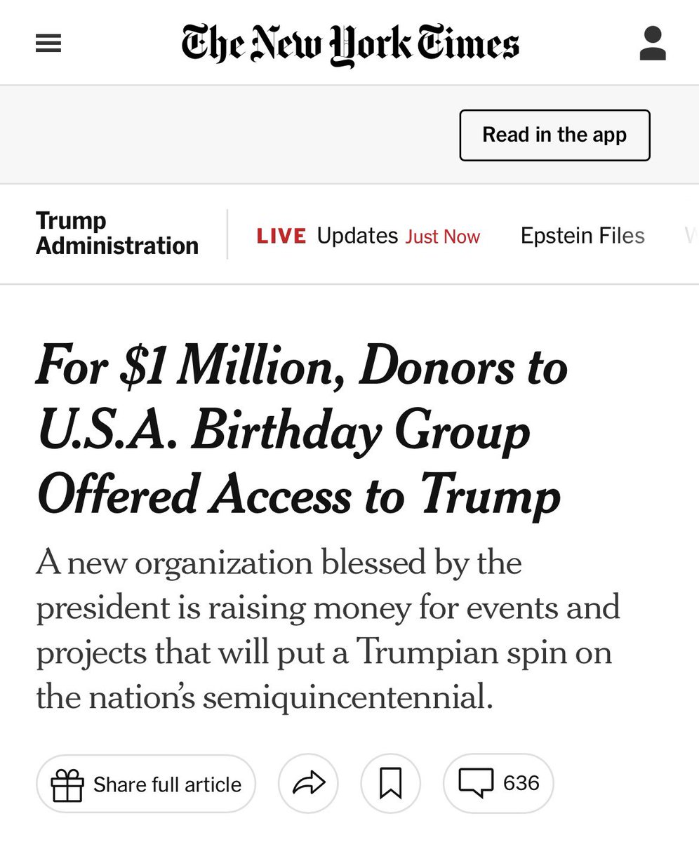 A 34x convicted fraudster representing our country on its 250th is a slap in the face to every American.