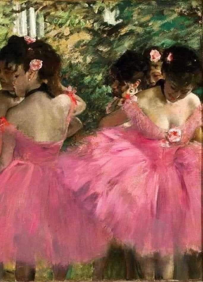 Edgar Degas Dancers in Pink, 1876