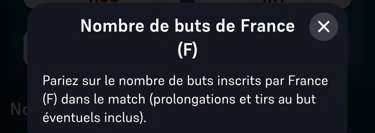 robiworld3's tweet photo. Heu @WinamaxSport vous me prenez pour un gland ? Y a jamais marqué que les TaB comptent seulement pour le vainqueur 1 but. Dans ce cas là pourqupi mettre +3,5 et pas juste le vainqueur
D’ailleurs sur le match de la france c’est bien marque prolon et TaB inclus
Merci de rectifier. https://t.co/rUtns7lRnx