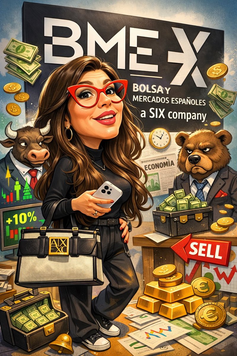 Imposible quedarse fuera de este trend. 😅 Le pedí a GPT que me dibujara y este fue el resultado. 
Me veo lista para una serie de los mercados financieros, no? 
Igual le faltó mi parte argentina 🇦🇷