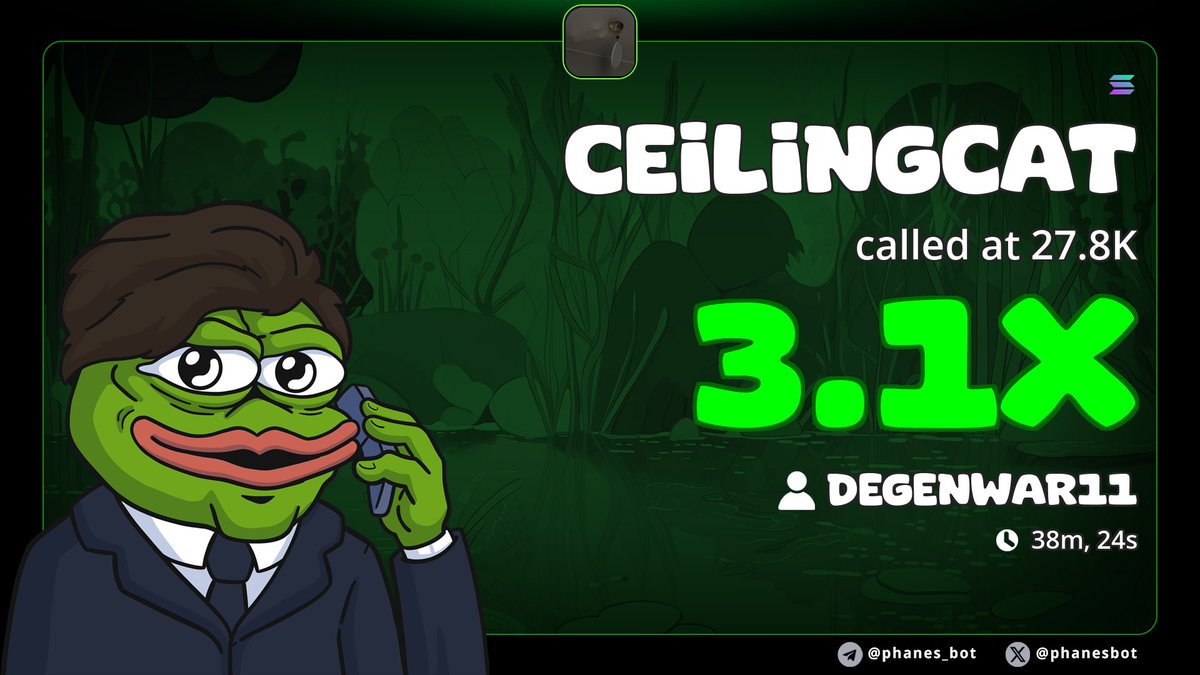 DegenWar01's tweet photo. 3x Pump on my alpha call on #CEILINGCAT
CA>> GP77ba3oTaFZf8jErPUDek4bNpAk7w5NjhpnrcShpump
#memecoin #solana #Degen https://t.co/MvFBOiB7CN