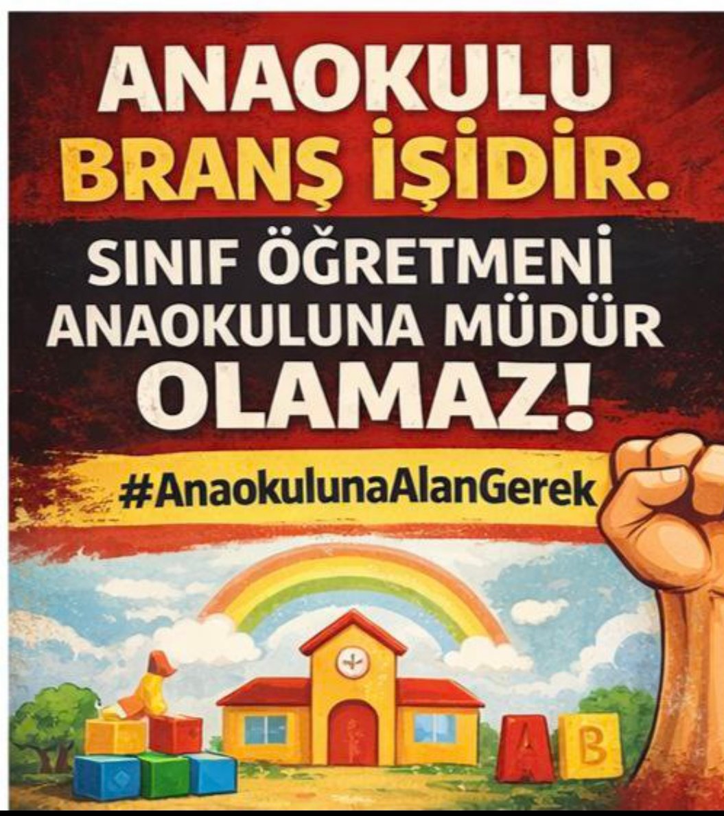 #AnaokulunaAlanGerek