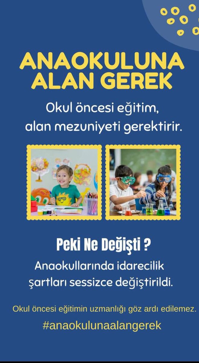 #AnaokulunaAlanGerek