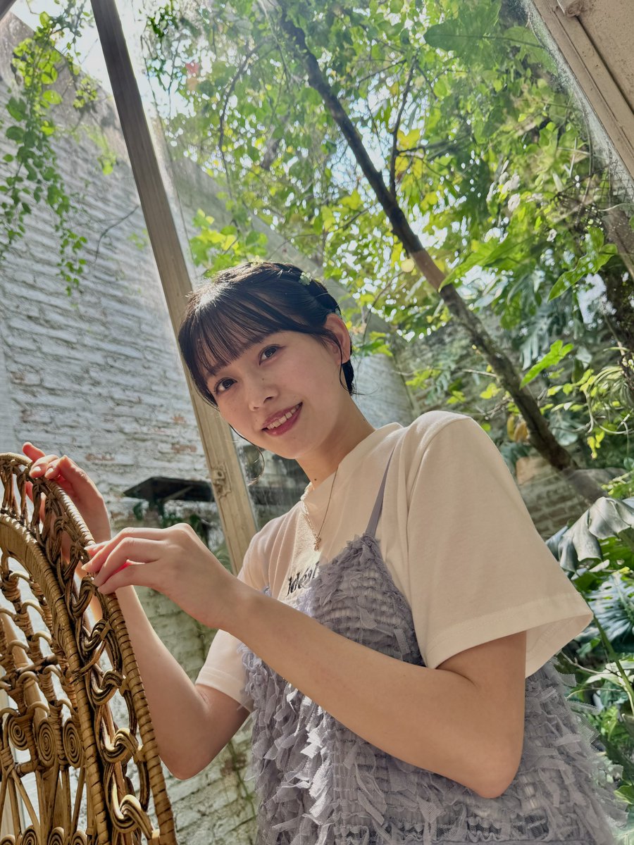 torisava's tweet photo. 2026/2/8 アニマルバスツアー
九州女子翼の実玖さん
昼食タイムにて☀️
森の中のレストランで
太陽光を受けて😊
#実玖 #九州女子翼 #恋写
#LittleTree #Thailand https://t.co/w0Hut2IWDr