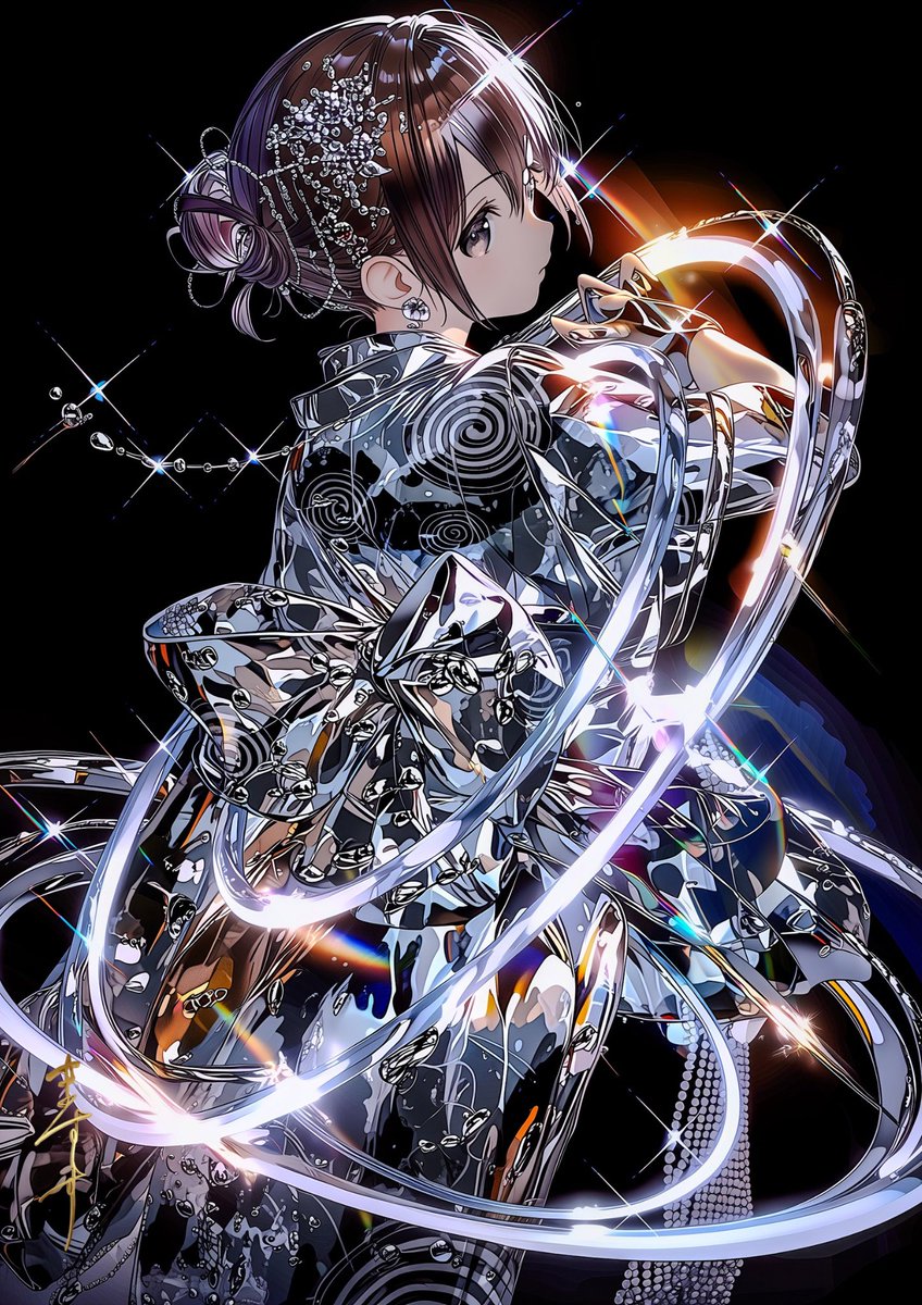 👘🤍⬛️✨ #niji7 #AIart