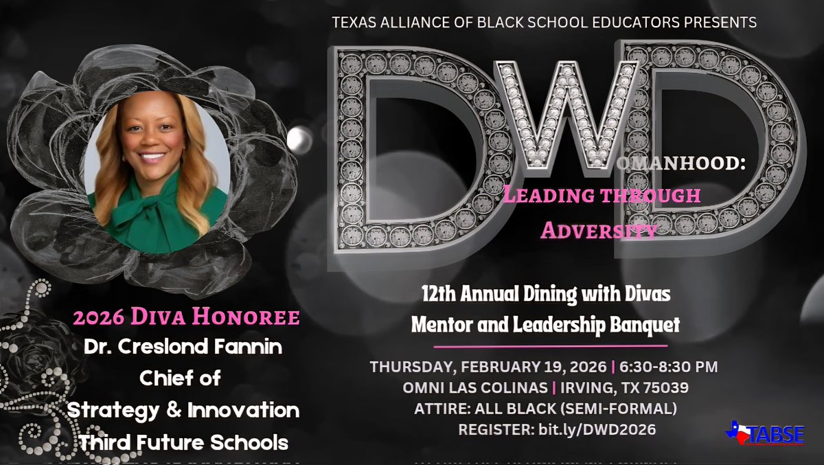 DWDivas14's tweet photo. Strategy meets impact.
Dr. Creslond Fannin, Chief of Strategy &amp; Innovation for Third Future Schools, is transforming outcomes for 6,000+ students across three states—and leading college &amp; career readiness movements statewide.
Get in the room: https://t.co/E9oanZLYMQ https://t.co/ShOTXayvTR