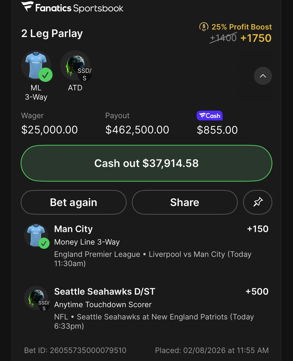 br_betting's tweet image. $462.5K RIDING ON THE SEAHAWKS D/ST TO SCORE A TD 😭

(via chris_costa88/IG)