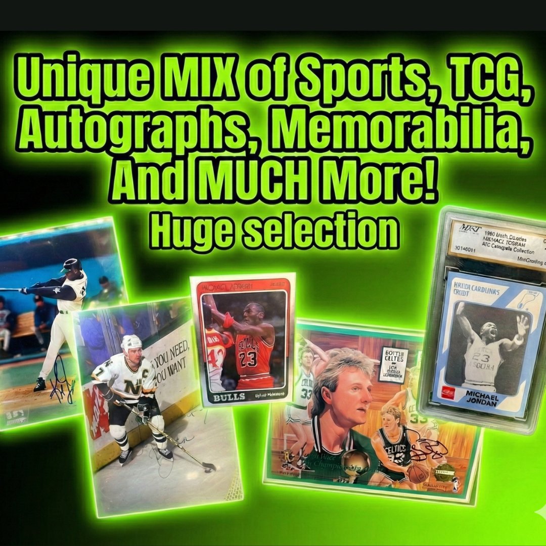 KBIDOnline's tweet image. Sports Card &amp;amp; Collectibles Auction
ow.ly/ralo50Y9Au4
Plymouth, MN
Bid. Win. Collect more.

#KBid #OnlineAuction #PlymouthMN #SportsCards #TCG #Autographs #Memorabilia #CollectorAuction #TradingCards #BidToWin