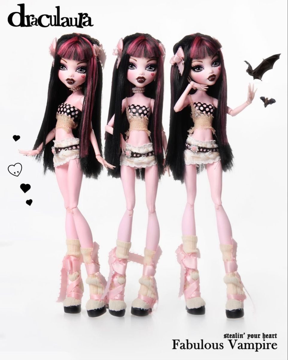 bearberryvee's tweet image. wanted to look like draculaura when i was little and i still do