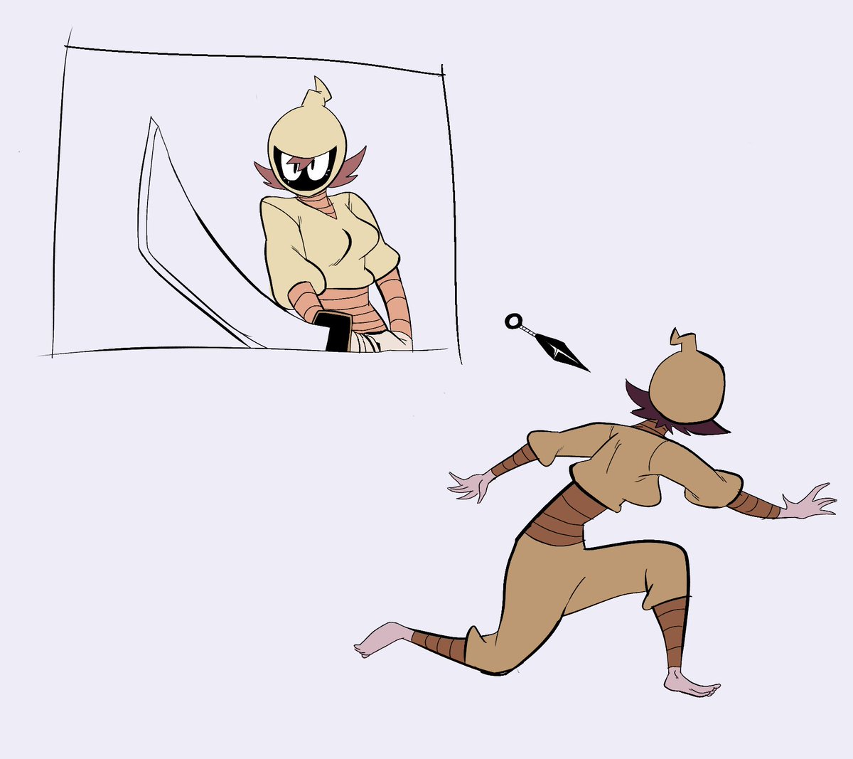 joecruely's tweet image. Some ol' Ninja Girl doodles